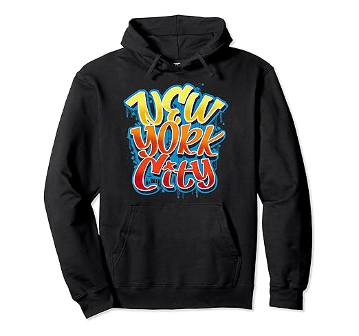 Amazon.com: Colorful New York City Graphic Design T-shirt, New York